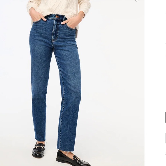 J. Crew Women’s Stovepipe straight jean in signature stretch Size 33 - Picture 1 of 14